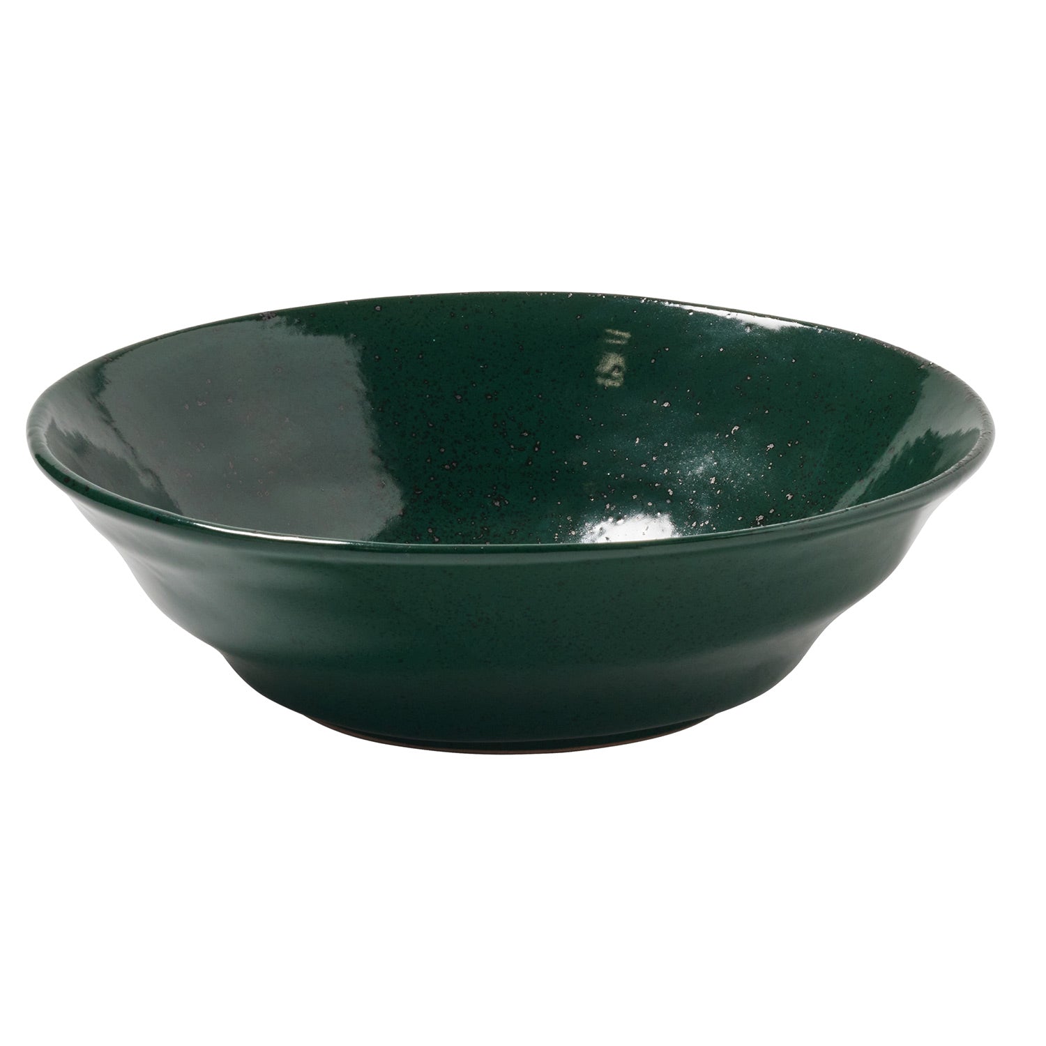 Marcus Dark Green Salt Glaze Tapered Serving Bowl - Thumbnail 2