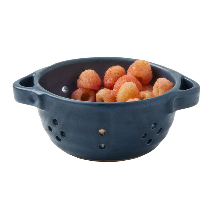 Marcus Matte Navy Berry Bowl With Handles Set/4
