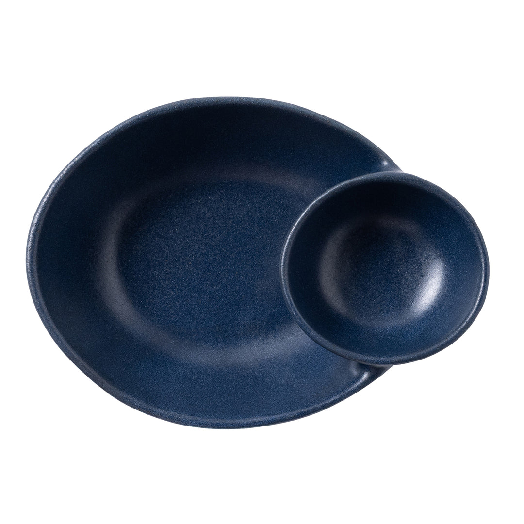 Marcus Matte Navy Olive Bowl Set/2