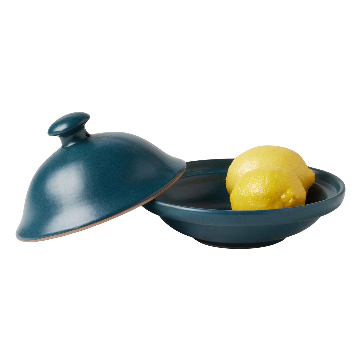 Marcus Midnight Teal Cloche Small Serving Platter Set/2 - Thumbnail 3