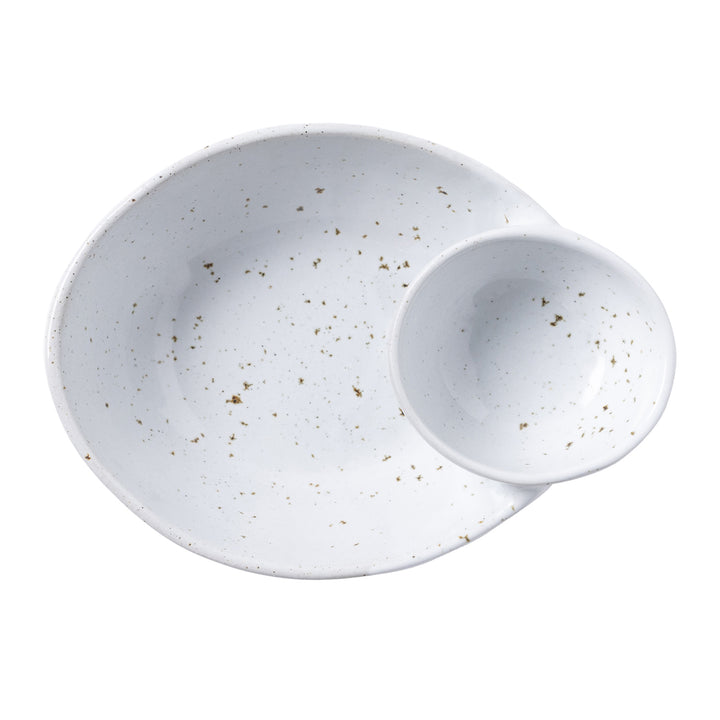 Marcus White Salt Glaze Olive Bowl Set/2