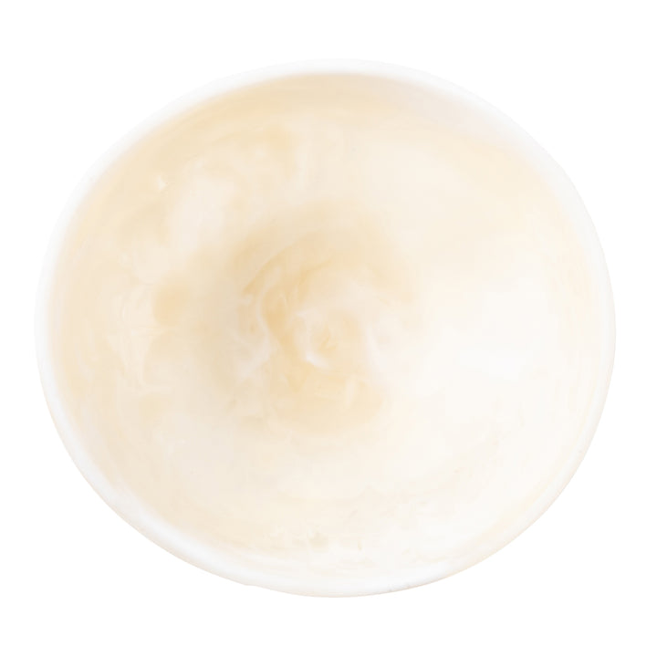 Mazzy Ivory Swirled Resin Serving Bowls Set/2