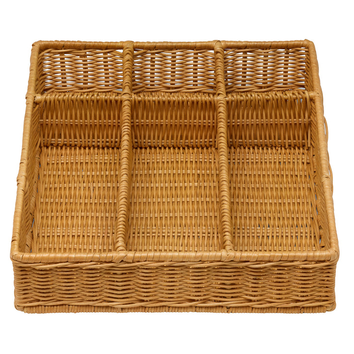 Micaela Light Honey Rattan Flatware Holder