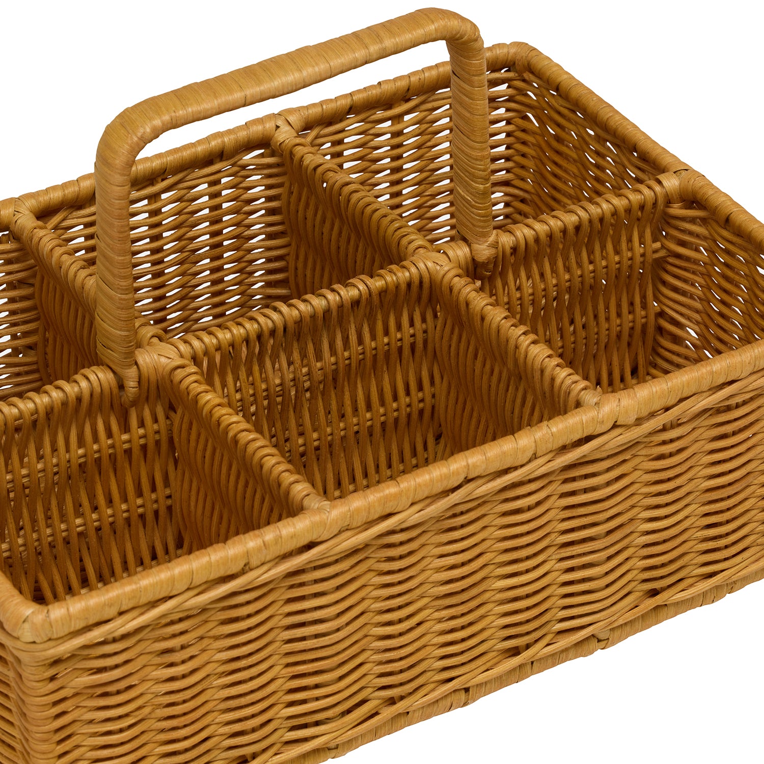 Micaela Light Honey Rattan Glassware Holder - Thumbnail 3