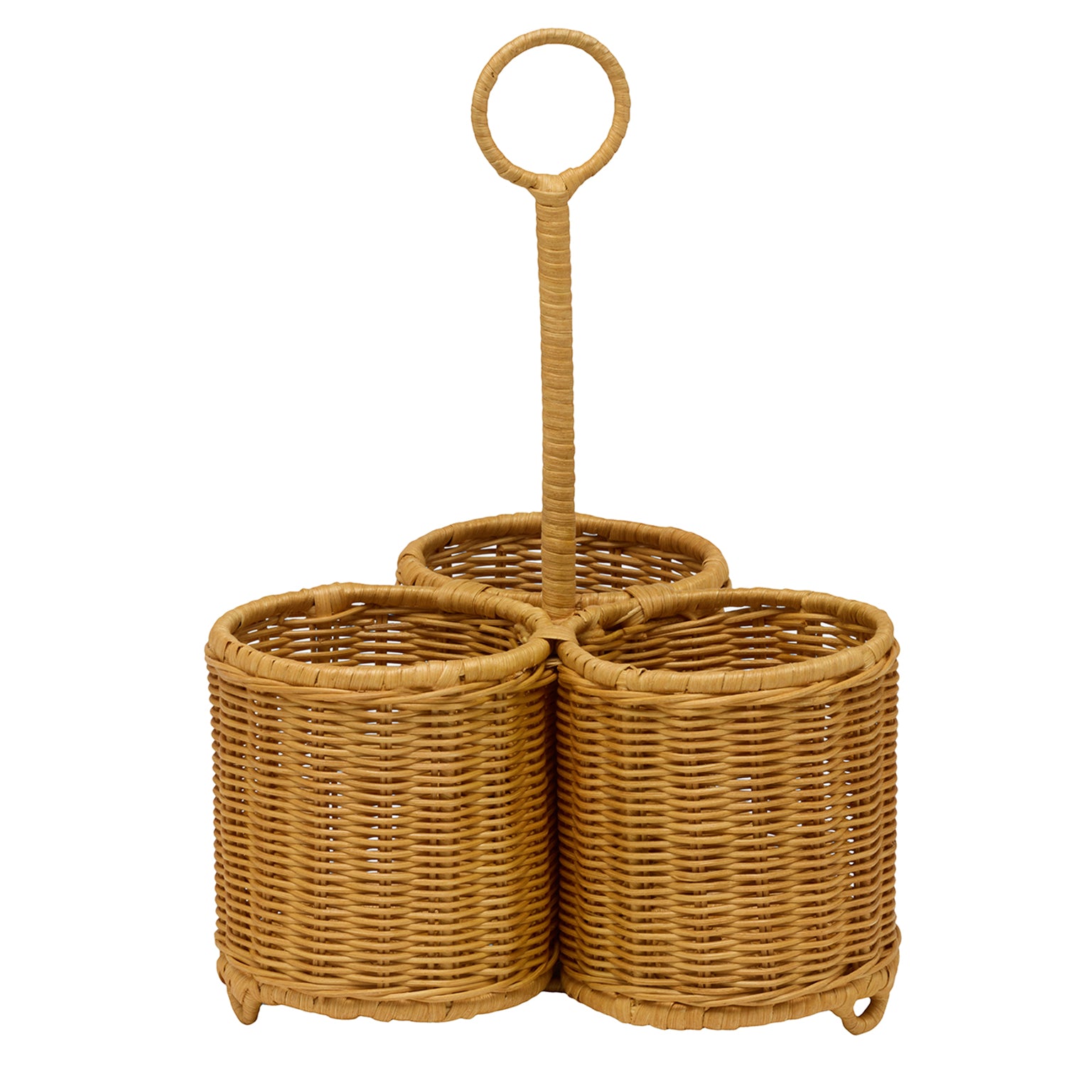 Micaela Light Honey Rattan Wine Caddy