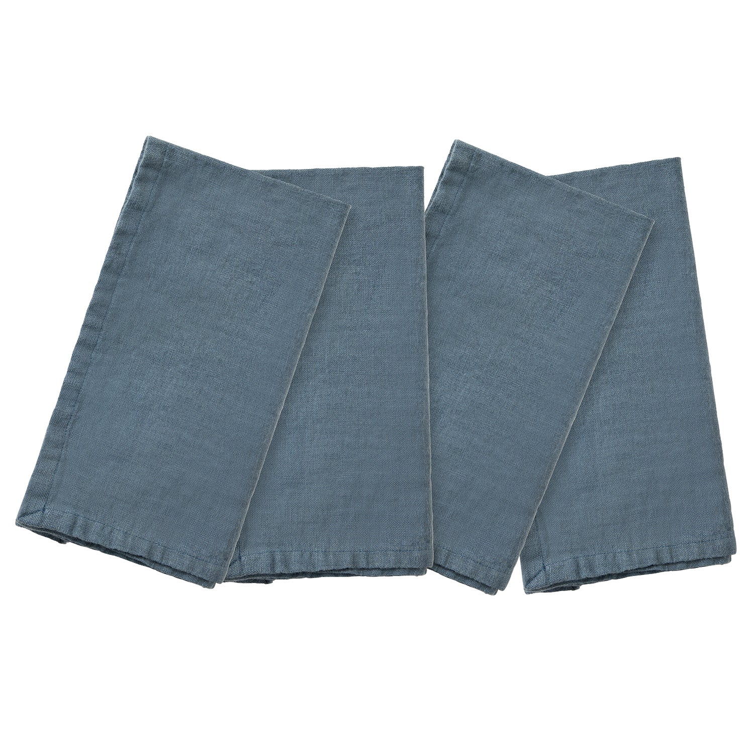 Montague Chambray Linen Napkin Set - Thumbnail 4