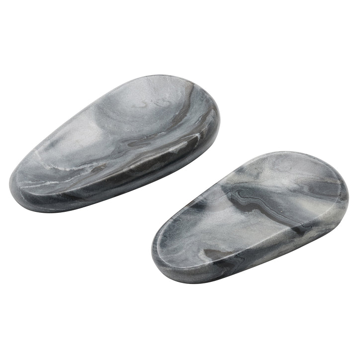 Neya Gray Marble Spoon Rest Set of 2