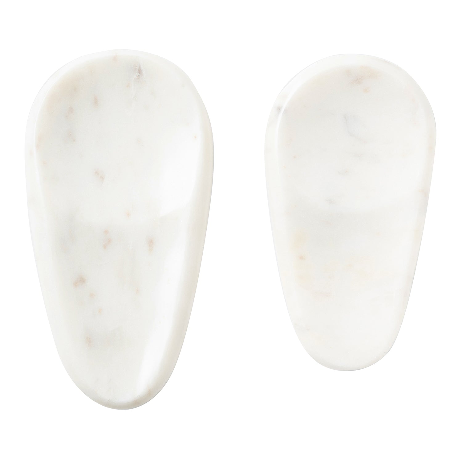 Neya White Marble Spoon Rest Set/2