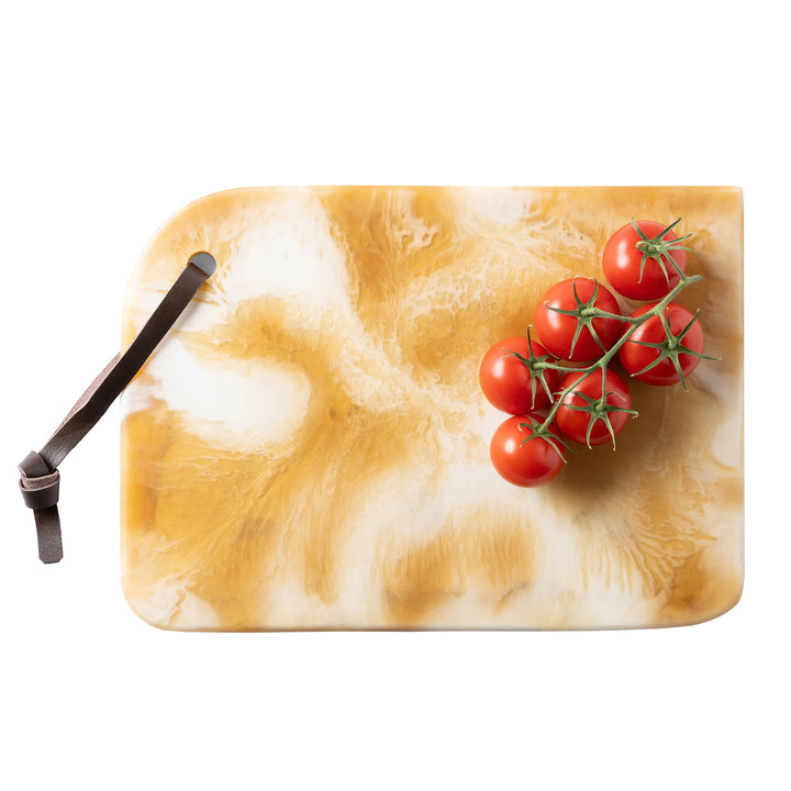 Noah Amber Swirled Serving Board Large