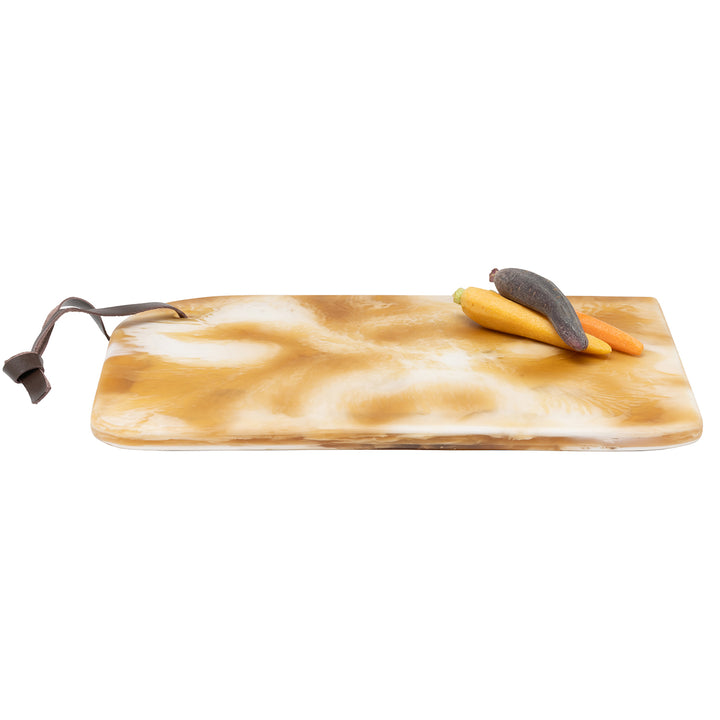 Noah Amber Swirled Serving Board Large