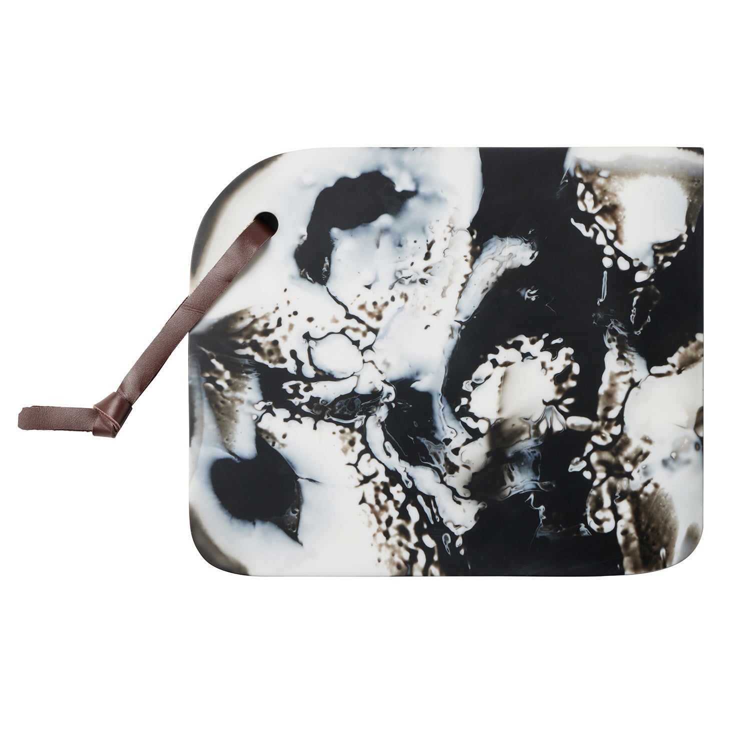 Noah Black Swirled Serving Board - Thumbnail 3
