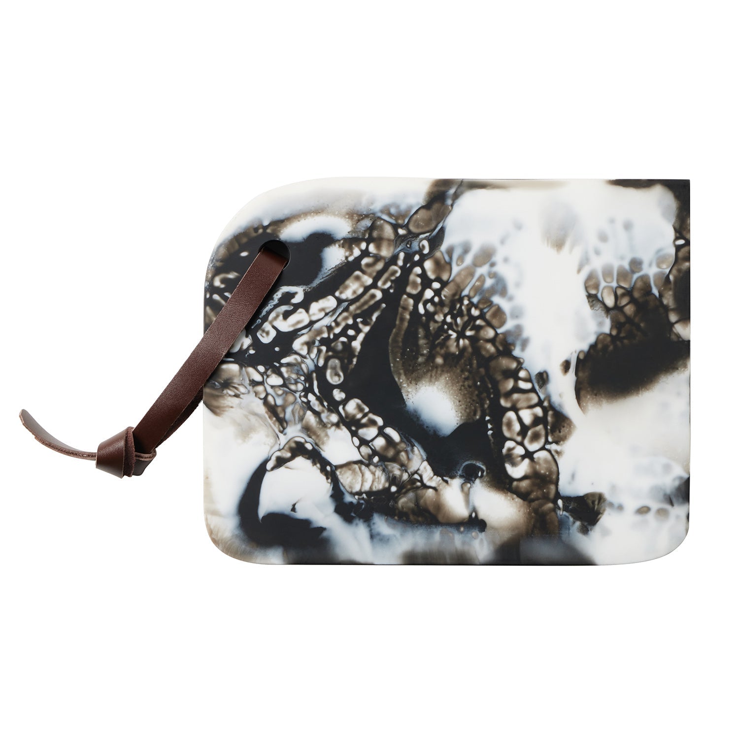 Noah Black Swirled Serving Board - Thumbnail 4