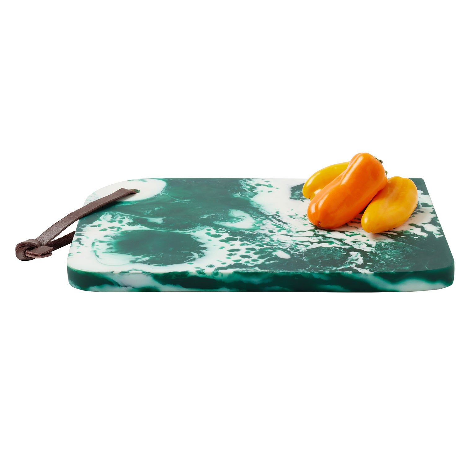 Noah Dark Green Swirled Serving Board - Thumbnail 5