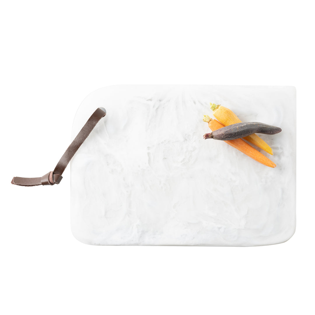 Noah White Swirled Serving Board Large