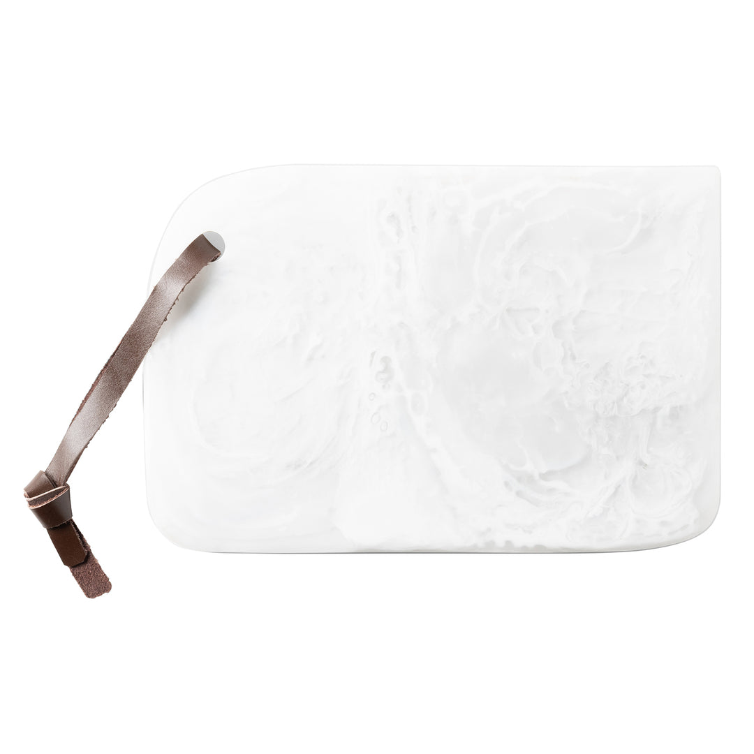 Noah White Swirled Serving Board Small