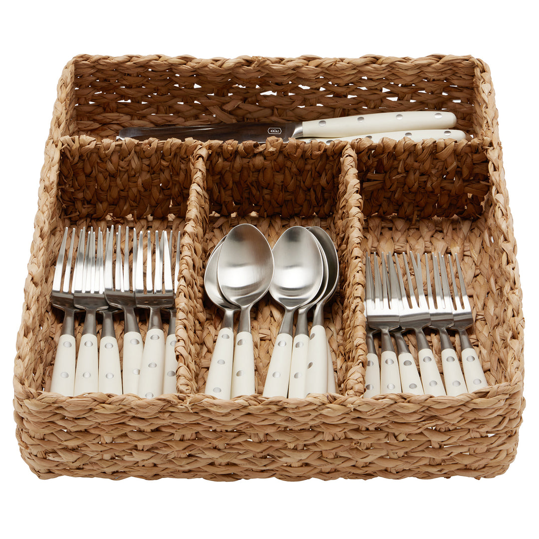 Palmer Natural Flatware Holder Brown Grass