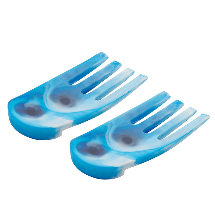 Parker Blue Swirled Resin Serving Set