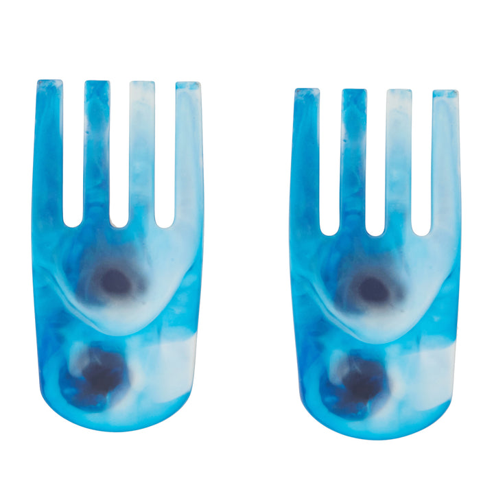 Parker Blue Swirled Resin Serving Set