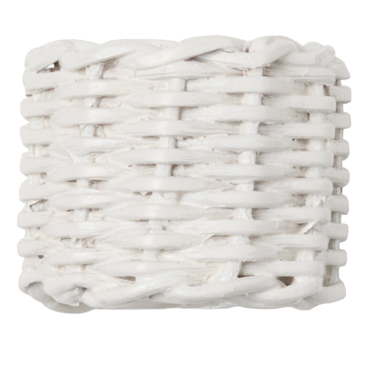 Pierce Polished White Rattan Napkin Rings - Thumbnail 3