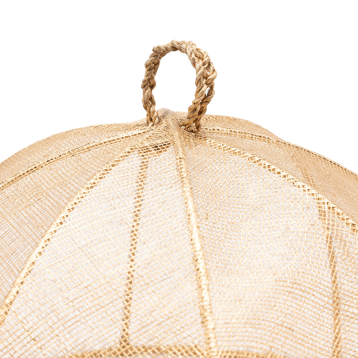 Rachel Gold Round Food Covers Set/2