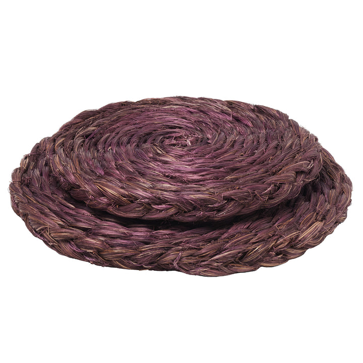 Reid Amethyst Round Pot Trivets Abaca Set/2