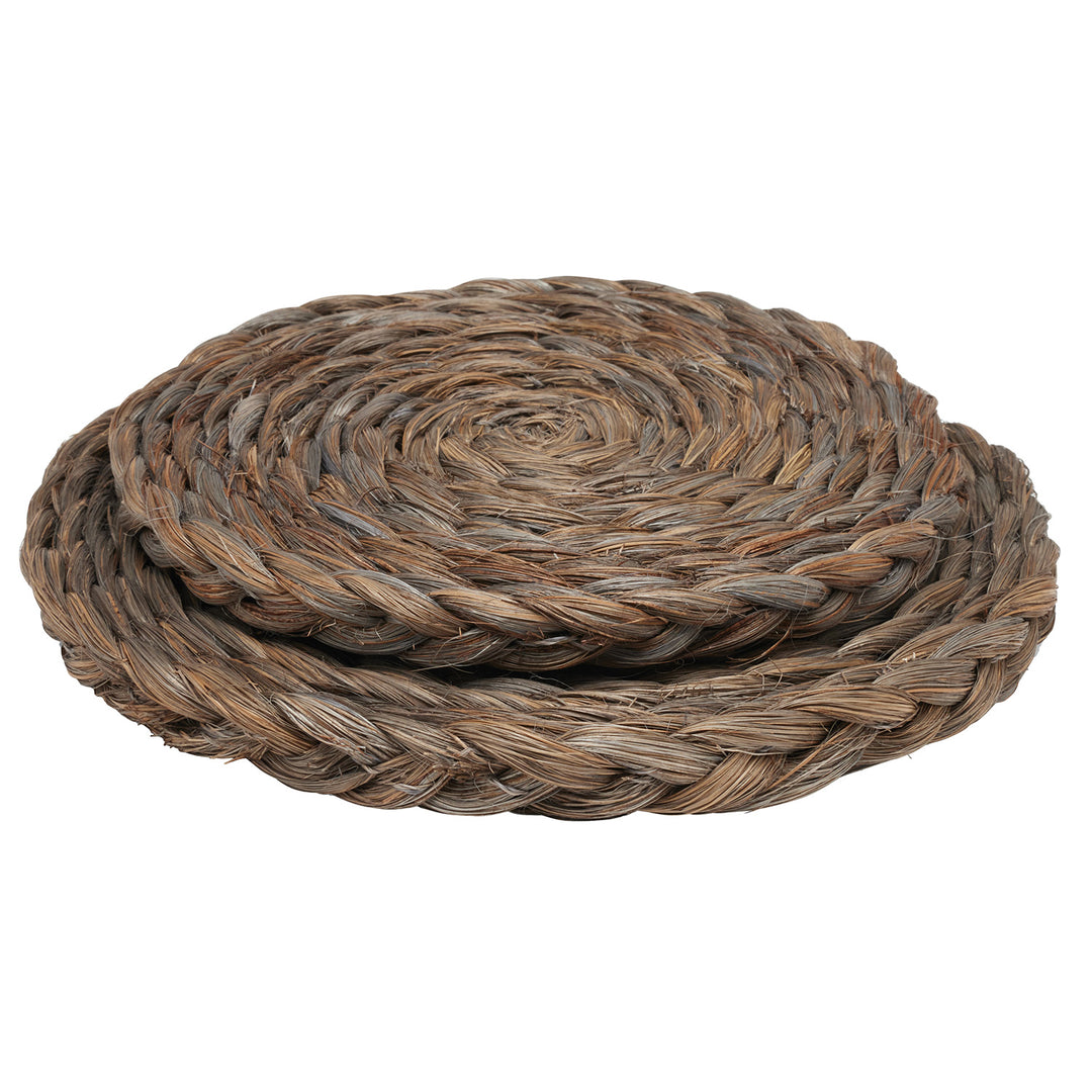 Reid Storm Dust Round Pot Trivets Abaca Set/2