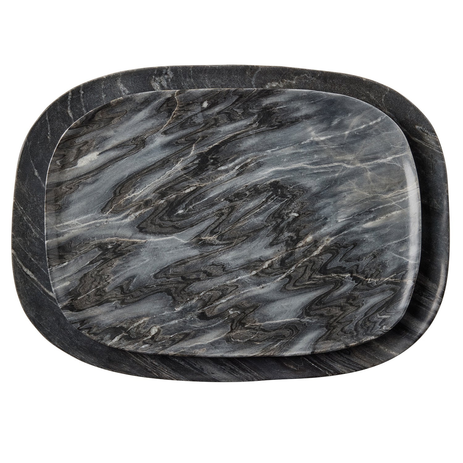 Rhea Gray Marble Serving Trays - Thumbnail 5