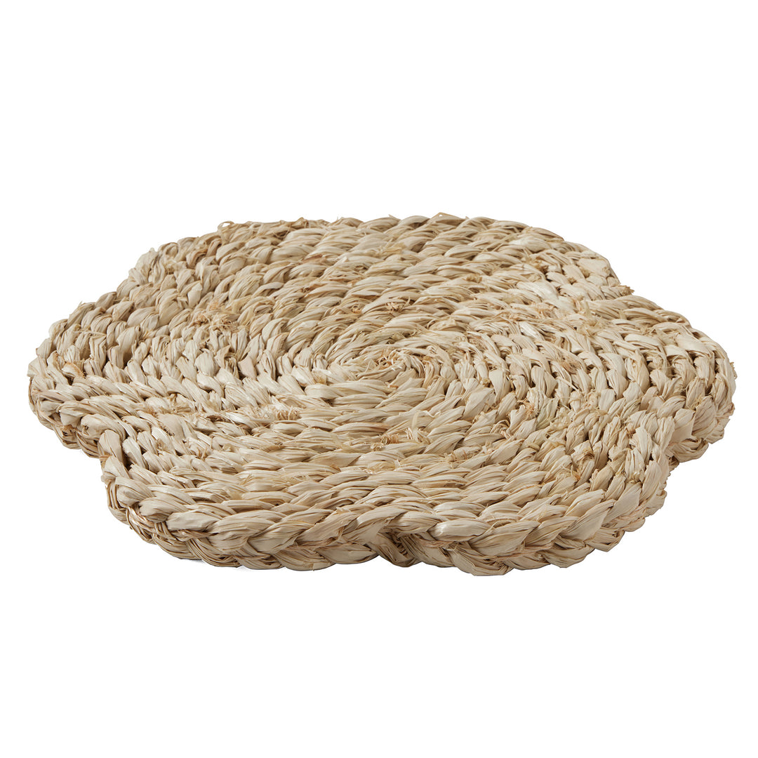 Romy Natural Pot Trivets Raffia Set/2