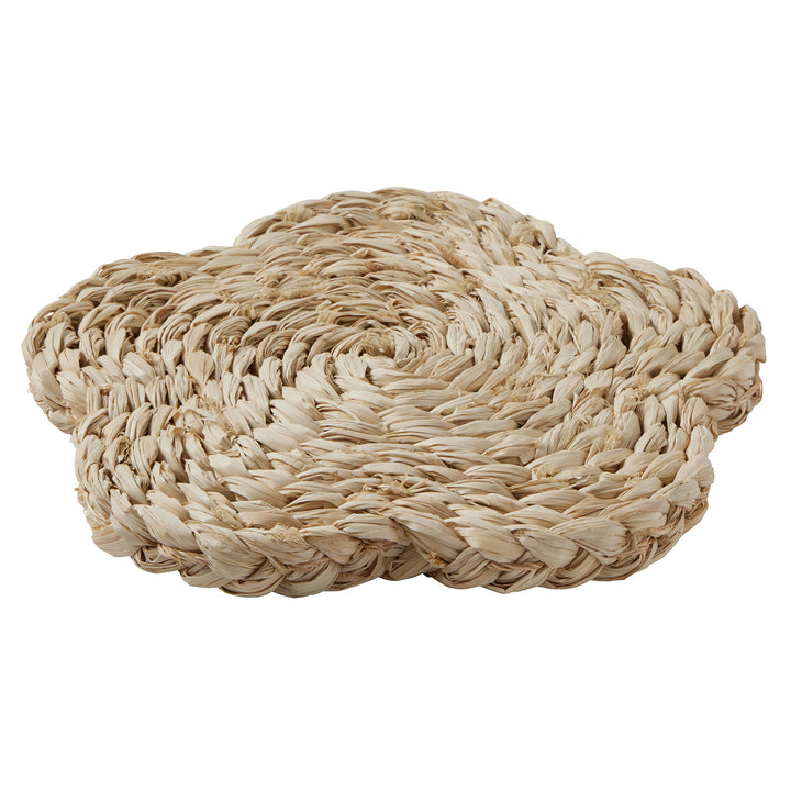 Romy Natural Pot Trivets Raffia Set/2