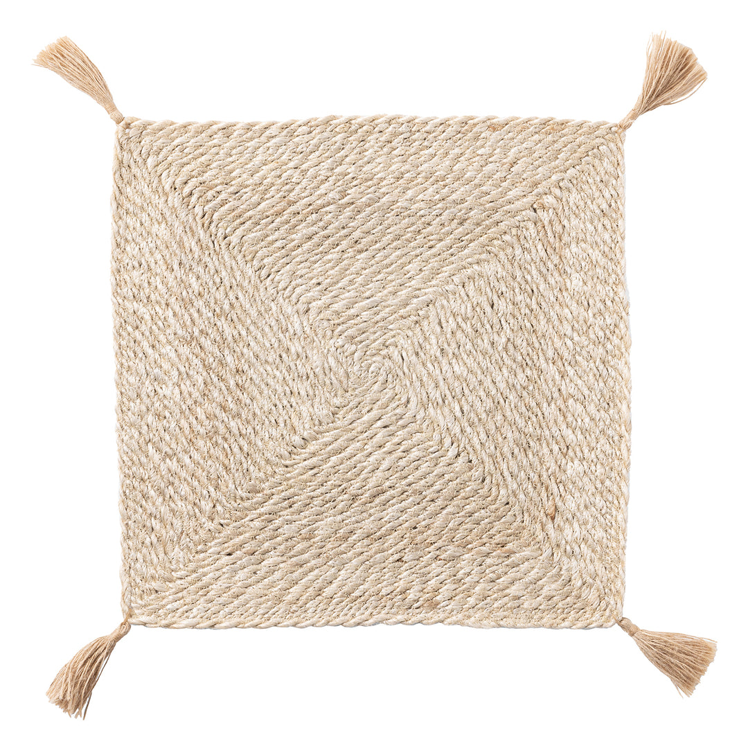 Sabina Natural Jute Placemat Set of 4 (Square)