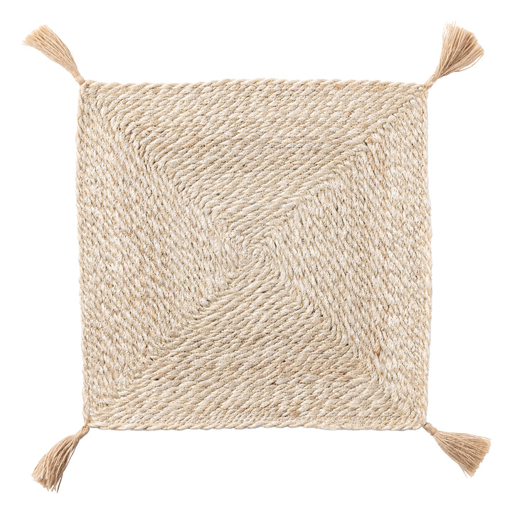 Sabina Natural Jute Placemat Set of 4 (Square)