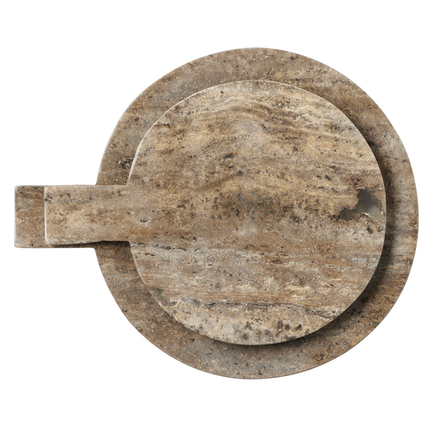 Blue Pheasant Stassi Noche Travertine Serving Board - Thumbnail 4