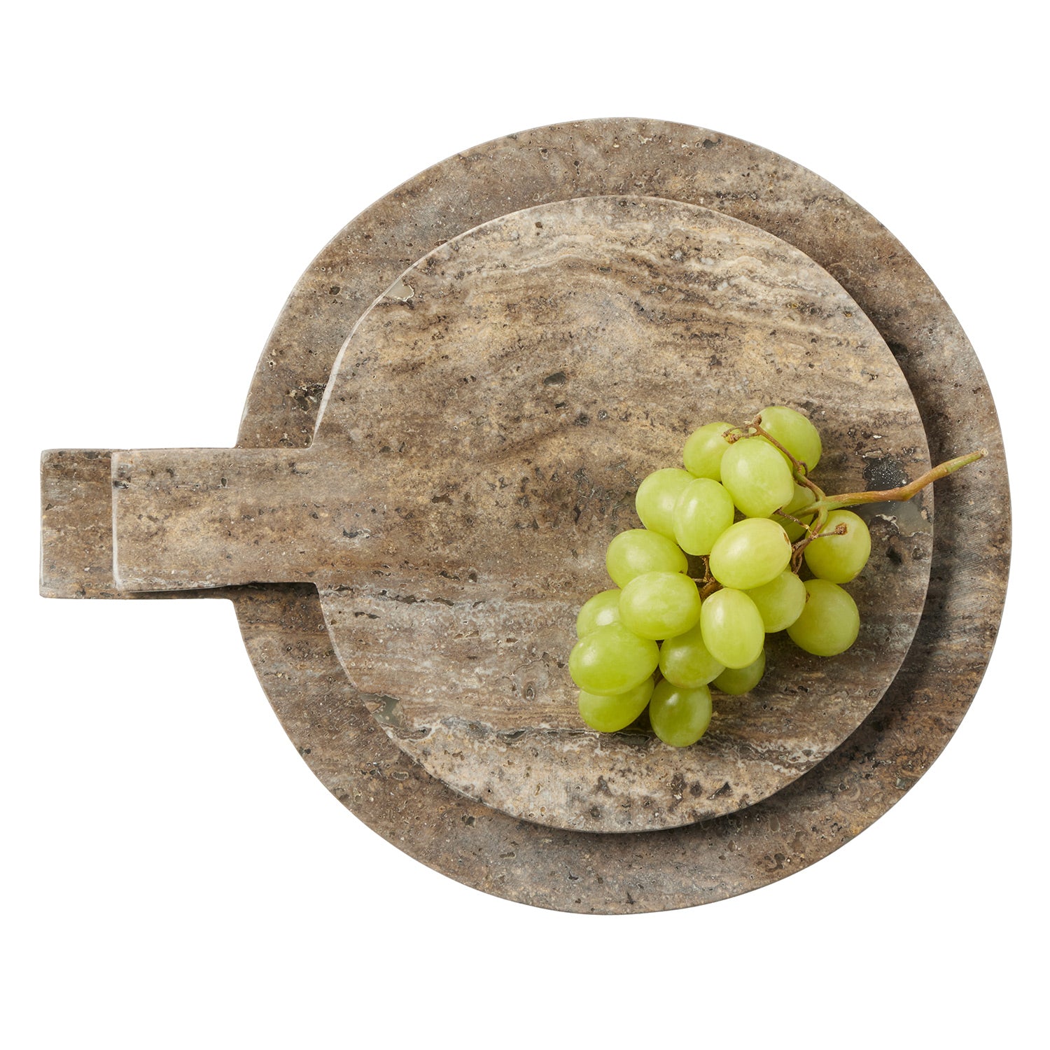 Blue Pheasant Stassi Noche Travertine Serving Board - Thumbnail 3