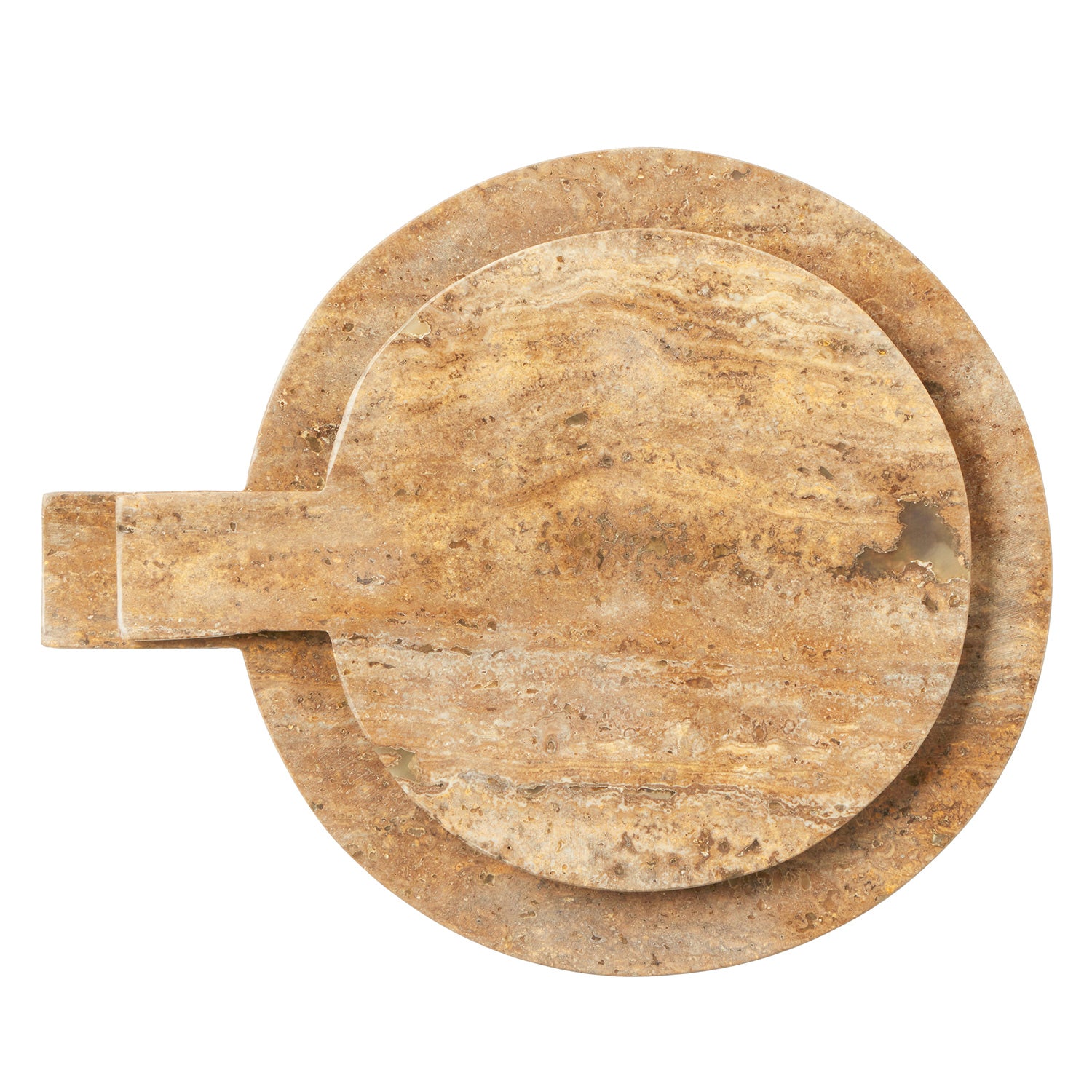 Blue Pheasant Stassi Noche Travertine Serving Board