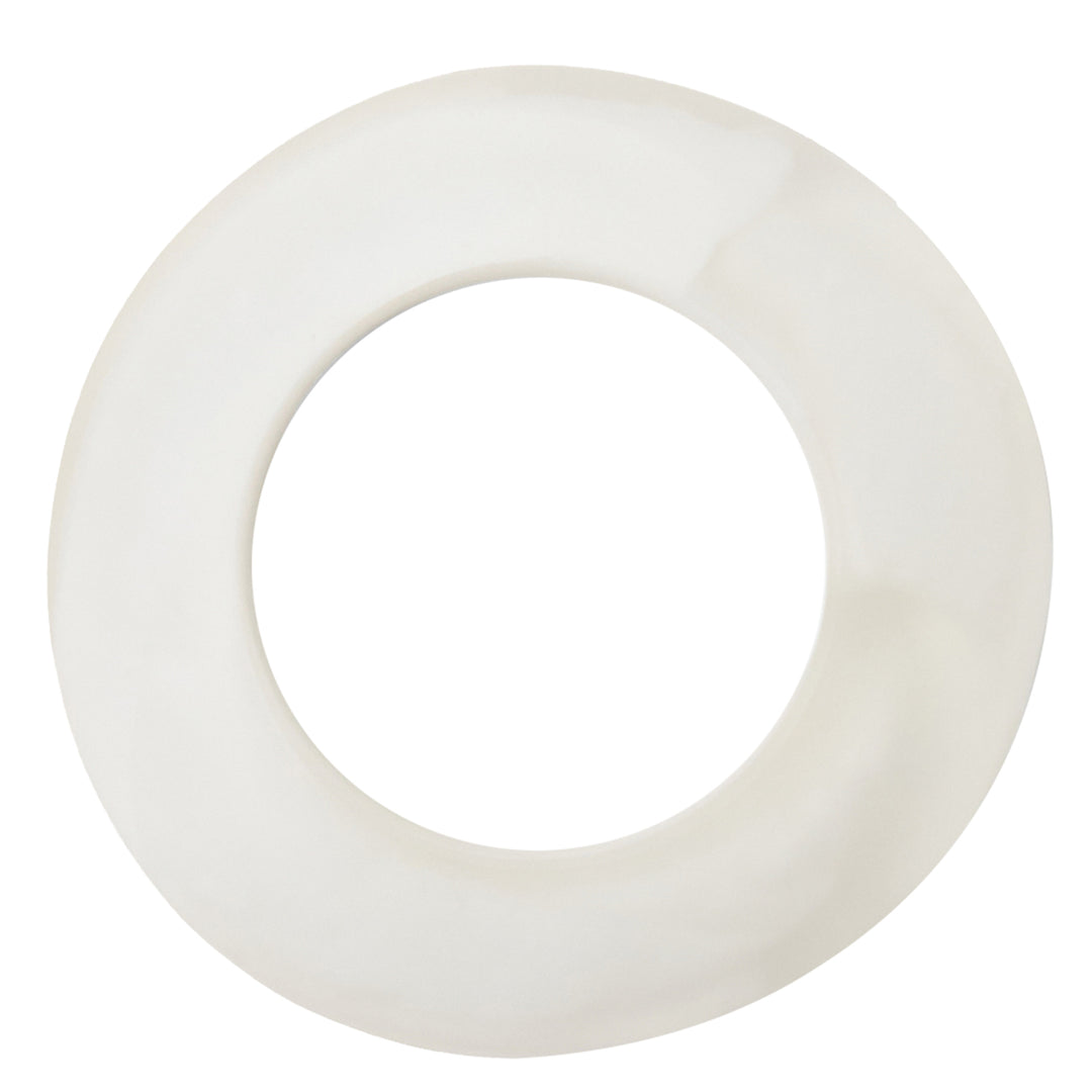 Tansy White Swirled Resin Napkin Rings (Set of 4)