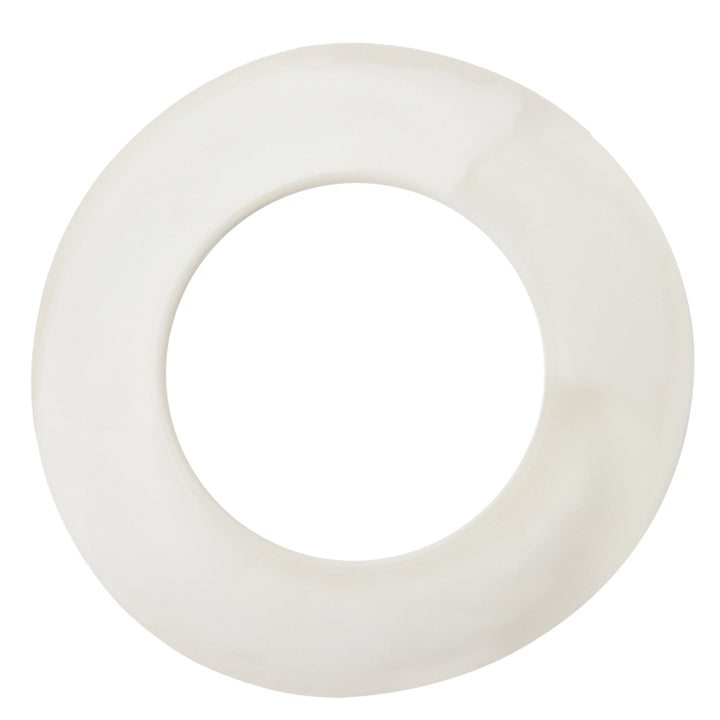 Tansy White Swirled Resin Napkin Rings (Set of 4)