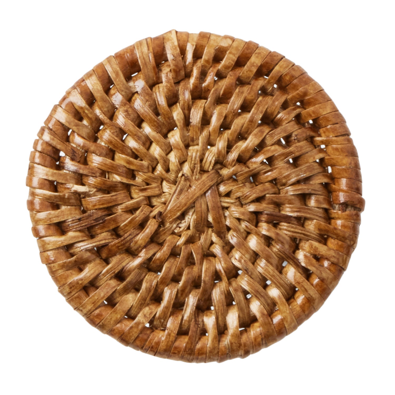 Tanya Brown Rattan Napkin Ring Set - Thumbnail 2