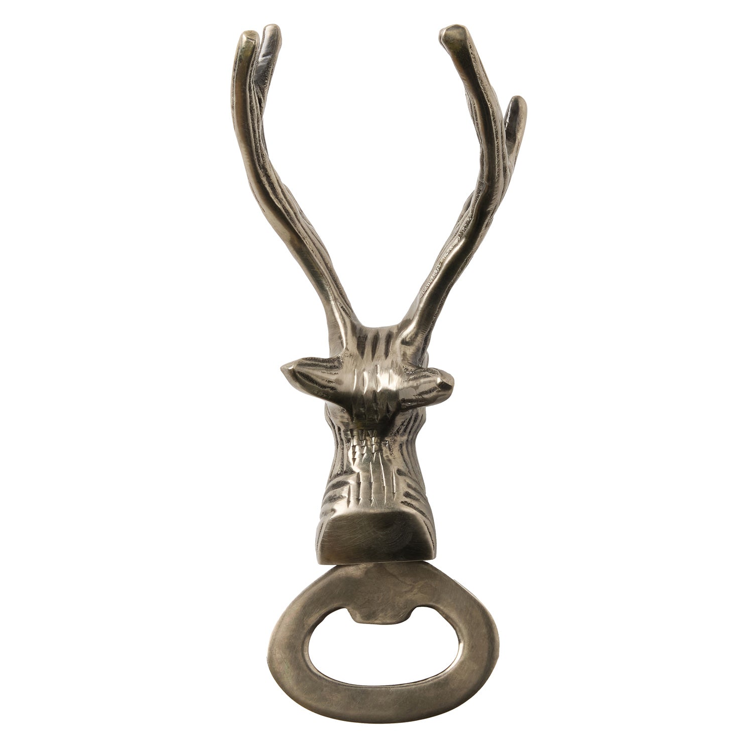 Theodore Antique Pewter Bottle Opener - Thumbnail 3