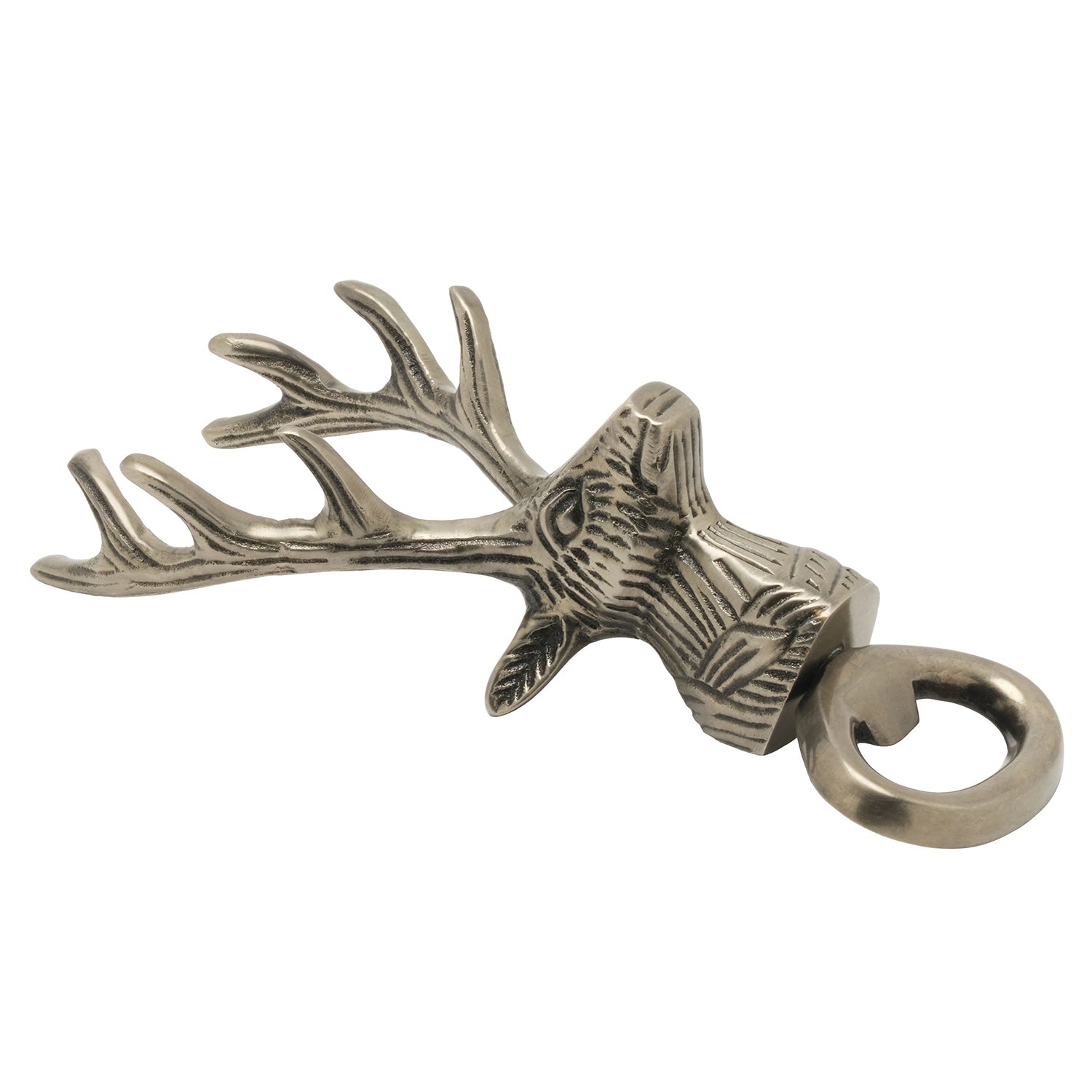 Theodore Antique Pewter Bottle Opener - Thumbnail 2