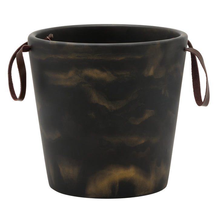 Wesley Black/Gold Swirled Champagne Bucket