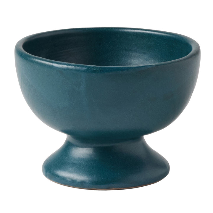 Wilson Midnight Teal Footed Serving Bowl Small Set/2