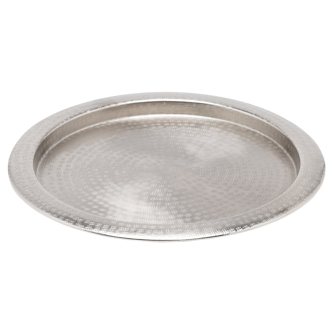 Winsford Matte Pewter Round Tray