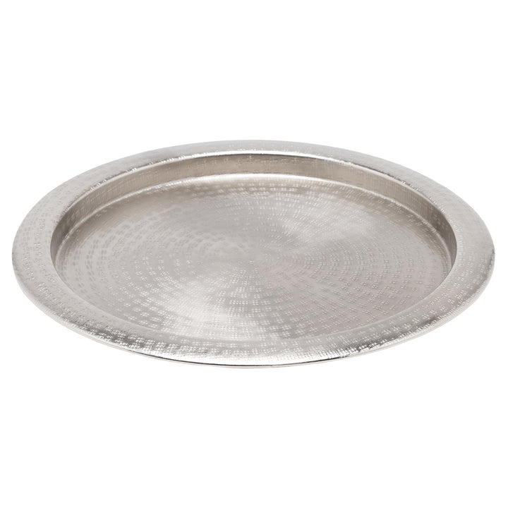 Winsford Matte Pewter Round Tray
