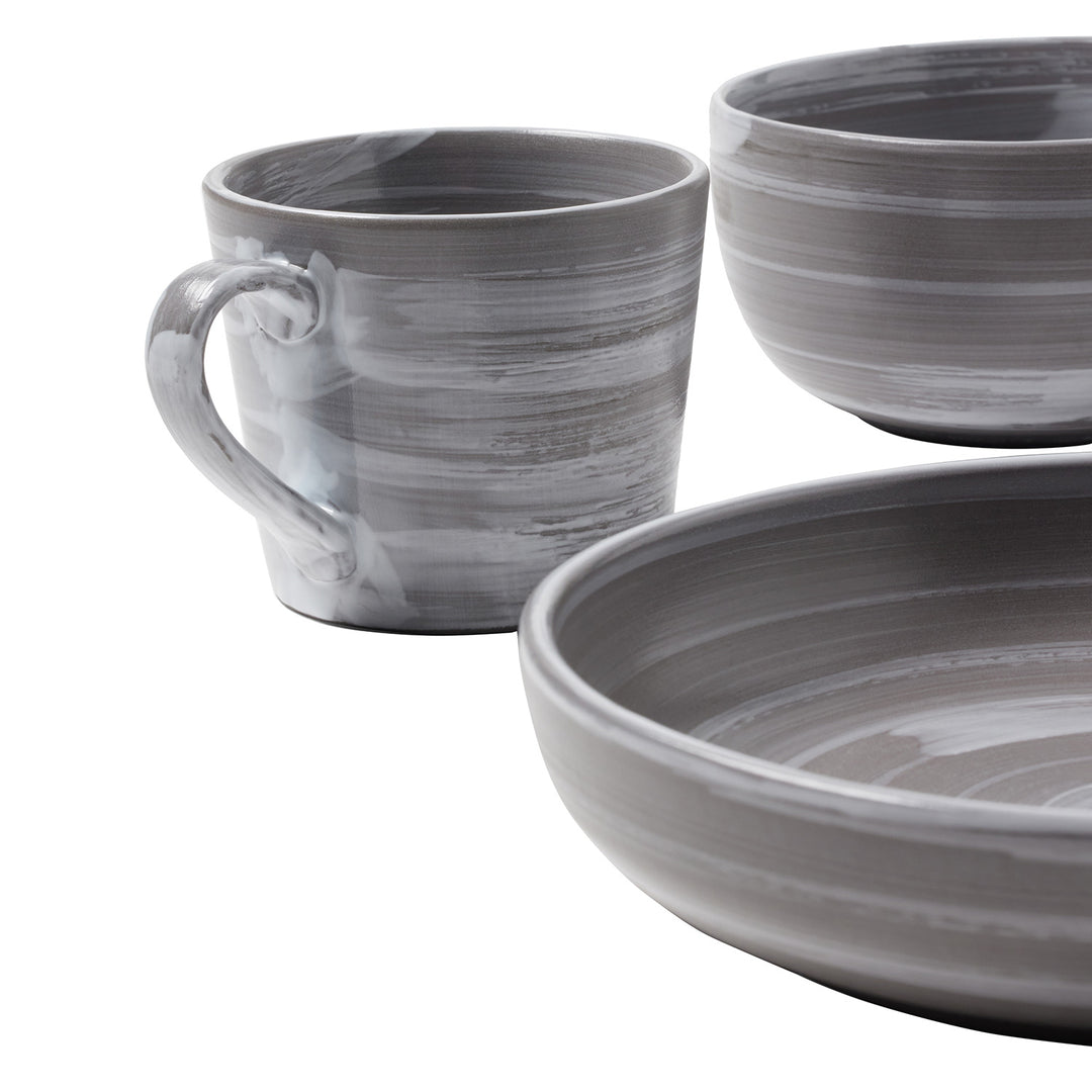 Wyatt Gray Marble Glaze Stoneware Dinnerware