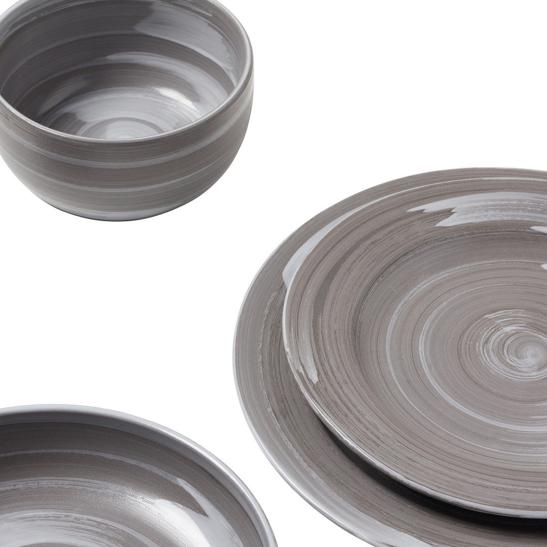 Wyatt Gray Marble Glaze Stoneware Dinnerware