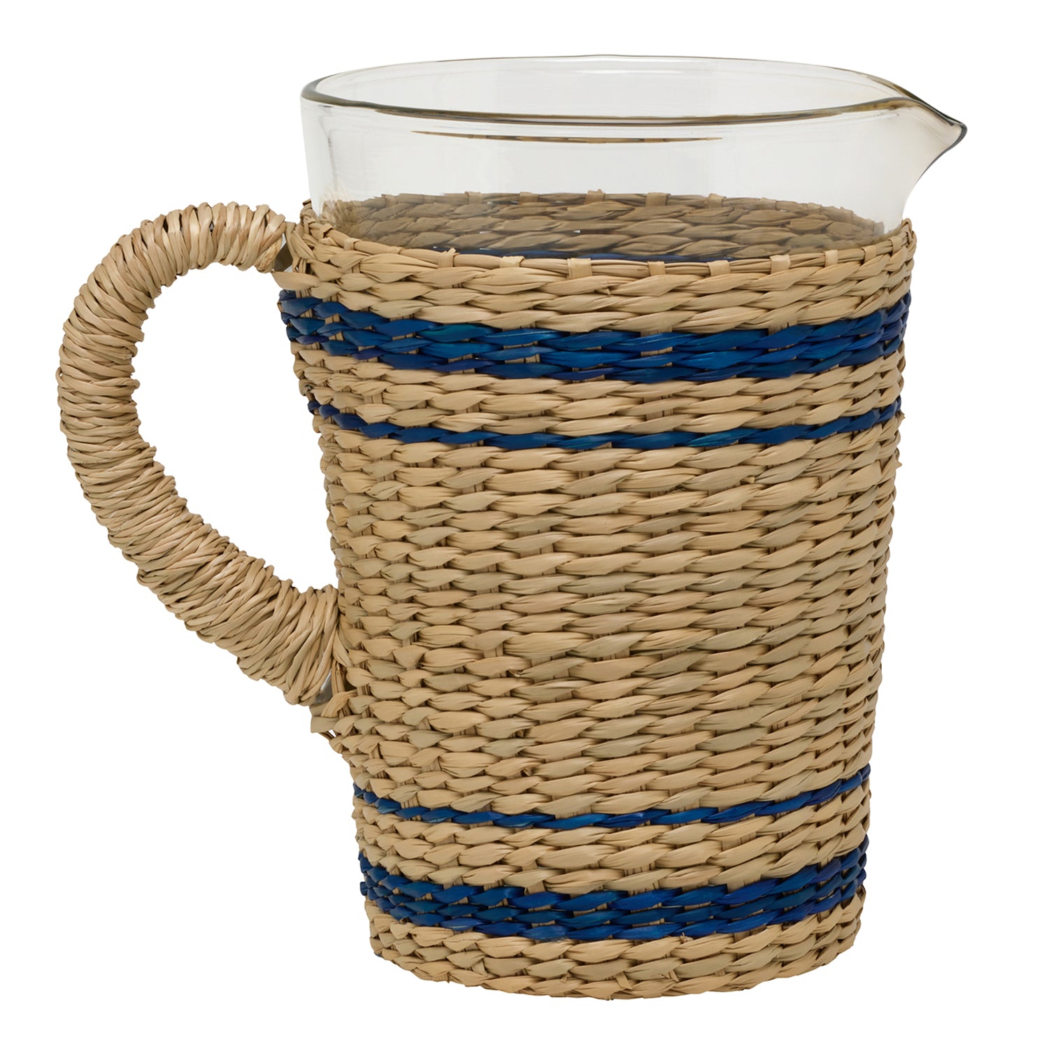 Zaley Natural/White Seagrass Pitcher - Thumbnail 2