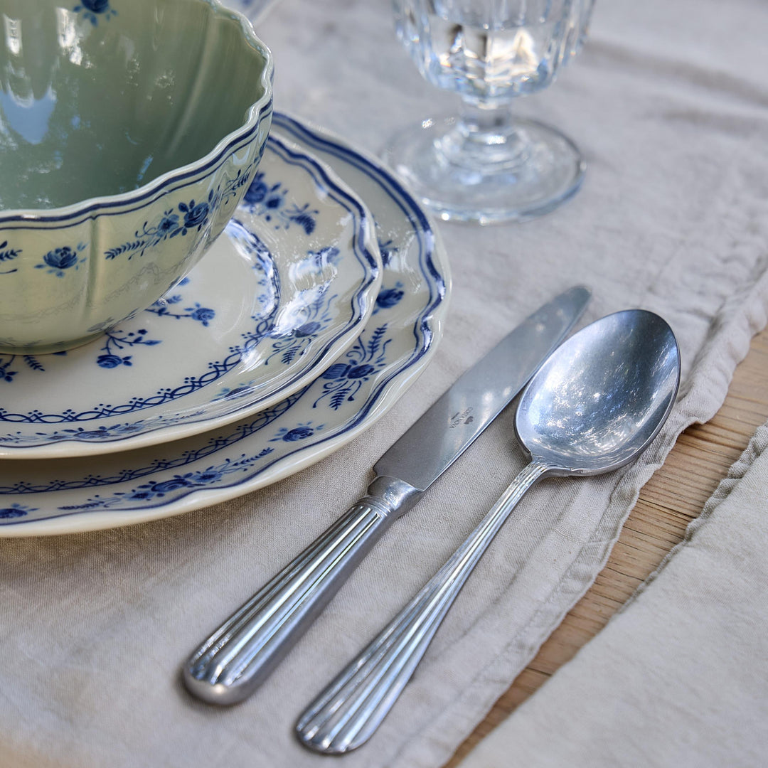 Costa Nova Douro Vintage Brushed Stainless Steel Flatware 5 Pc. Set