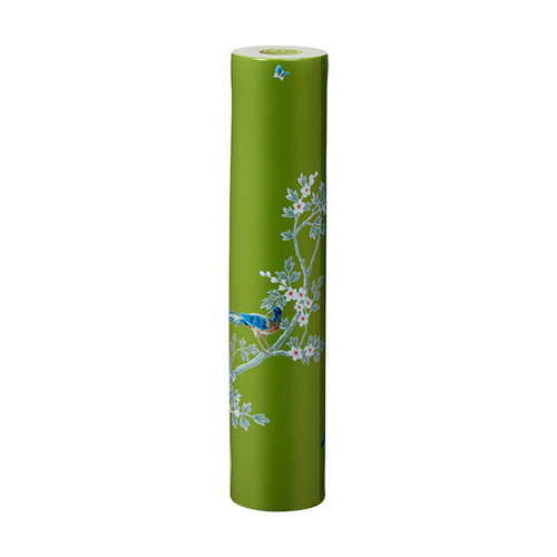 Addison Ross Lacquer Chinoiserie Candlestick 9.6" (Green)