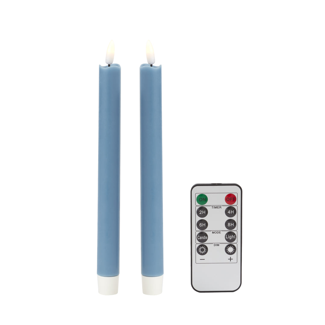 Addison Ross Chambray LED Candles - Set of 2