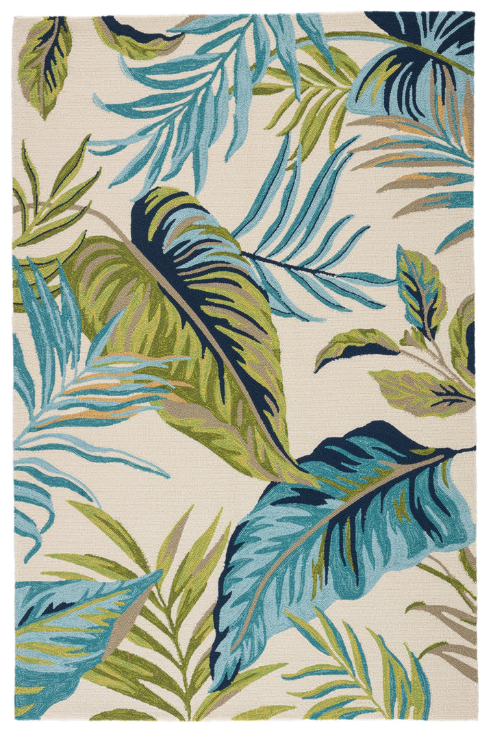 Jaipur Living Fraise Indoor/ Outdoor Floral Blue/ Green Area Rug (CATALINA - CAT52)